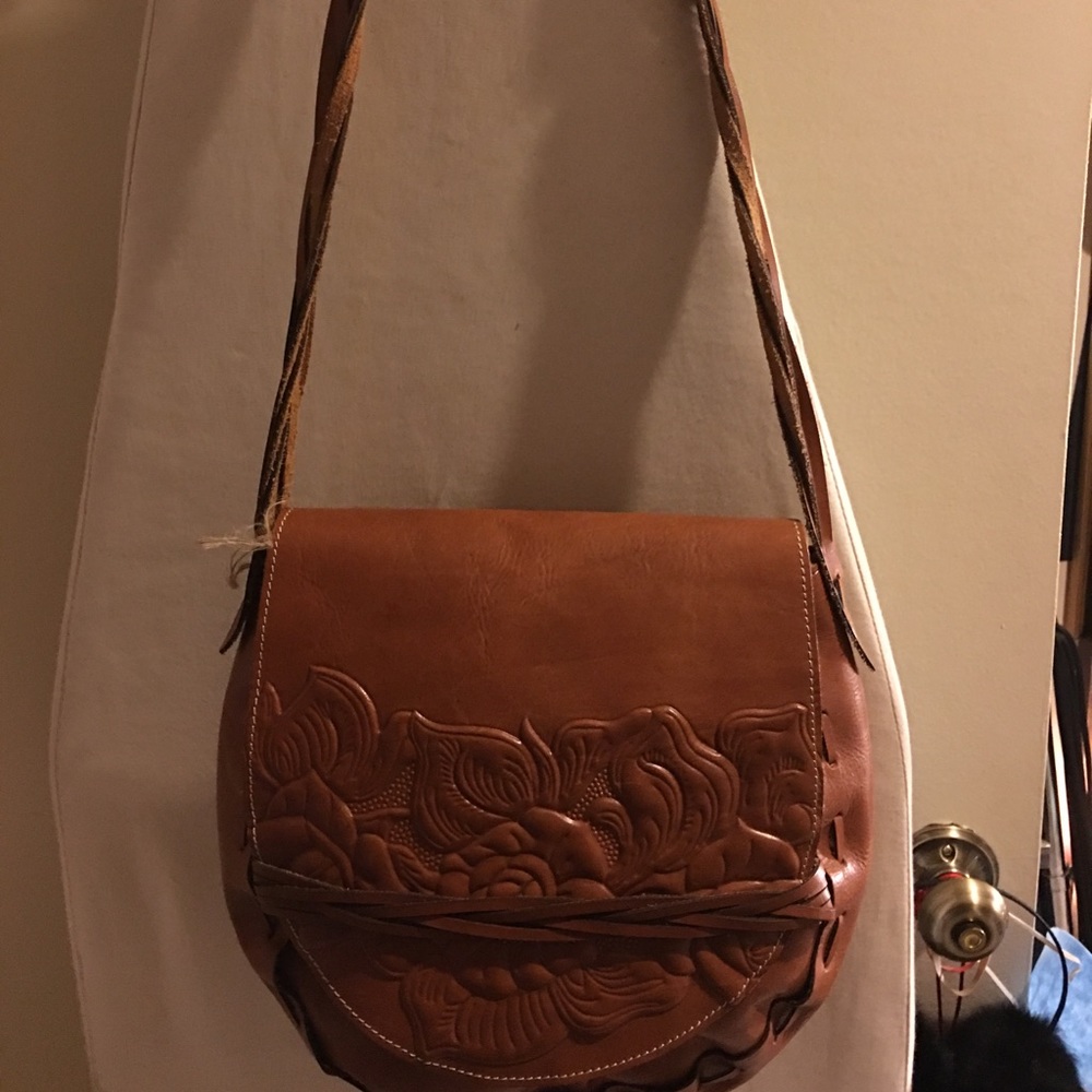 Patricia Nash Tooled Leather Flap Crossbody